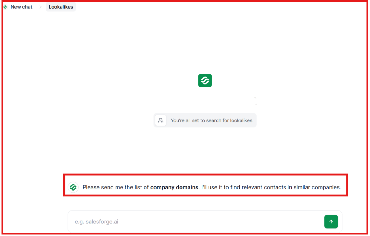 Find lookalike audience on Leadsforge