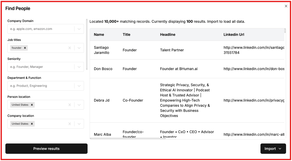 Find people on Bitscale.ai