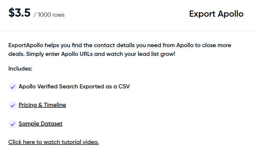 Boomerang pricing (export Apollo)