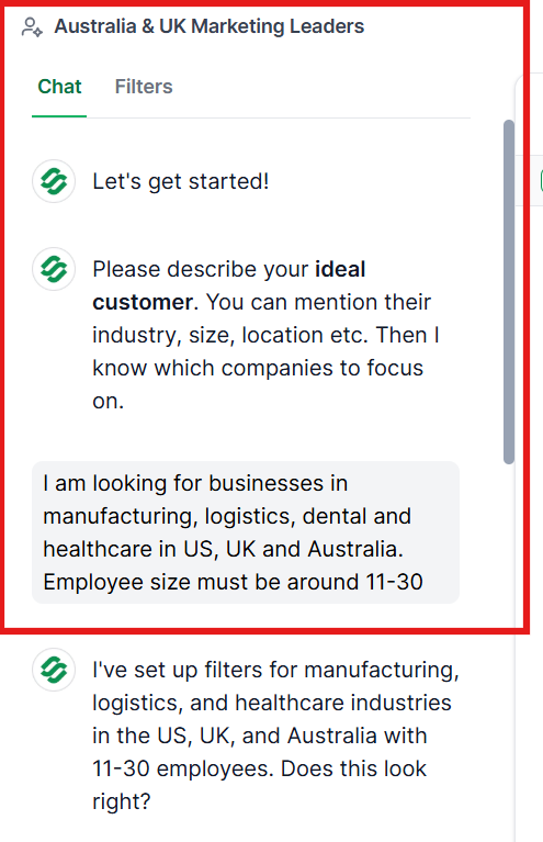 Leadsforge chat based lead generation