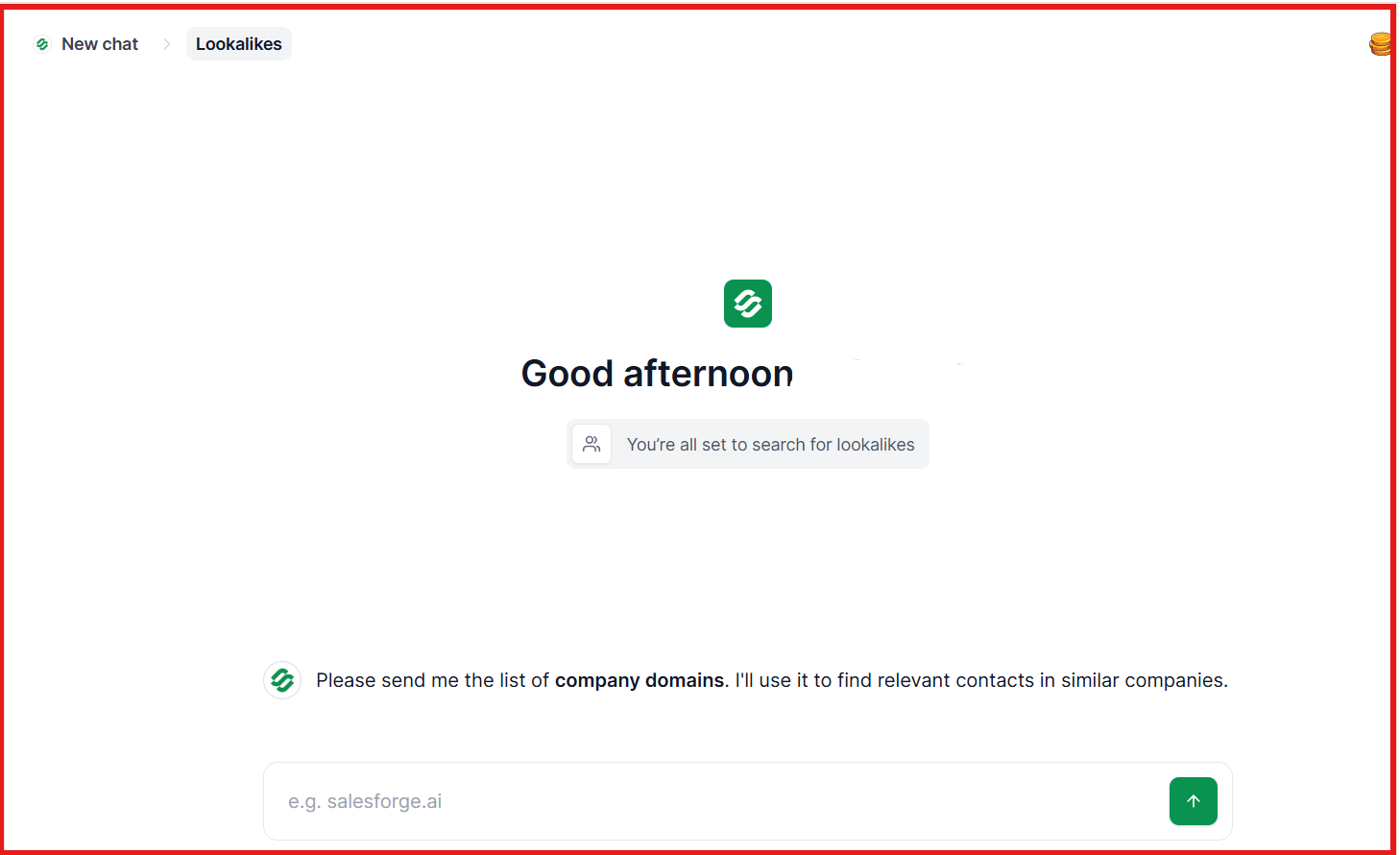Leadsforge lookalike companies feature