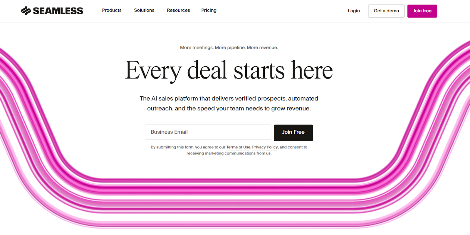 Seamless.ai homepage