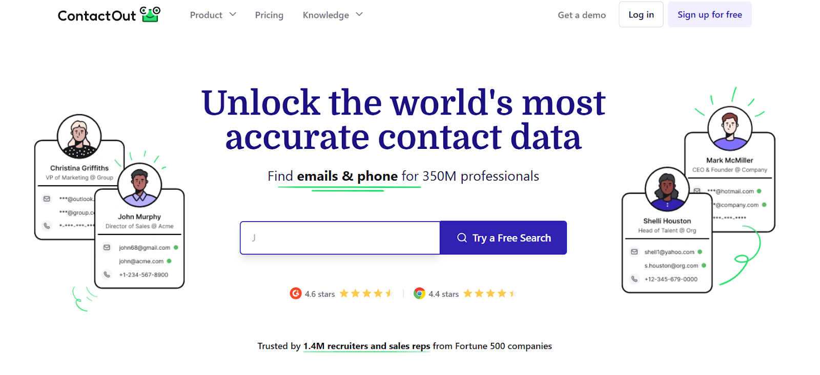 ContactOut homepage