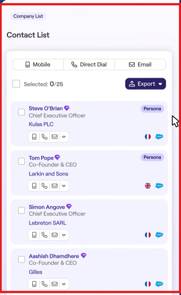 Cognism direct dial data