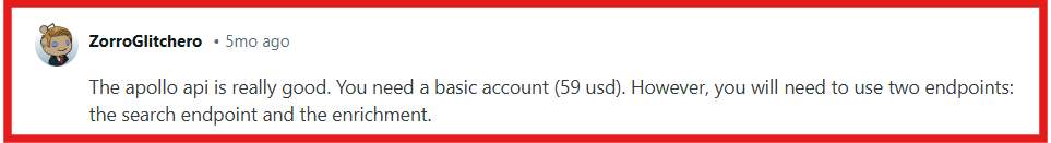 Apollo API reddit review about basic use