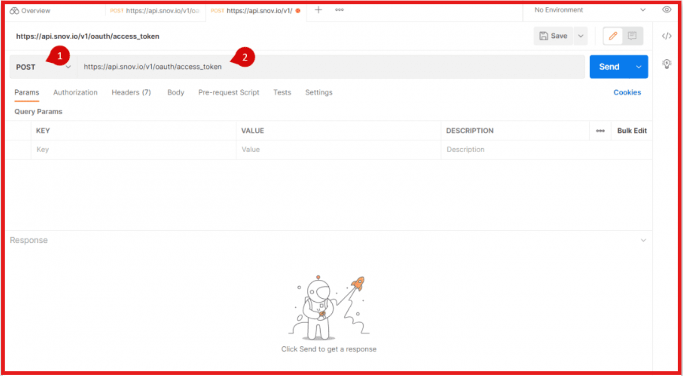 Snov API homepage