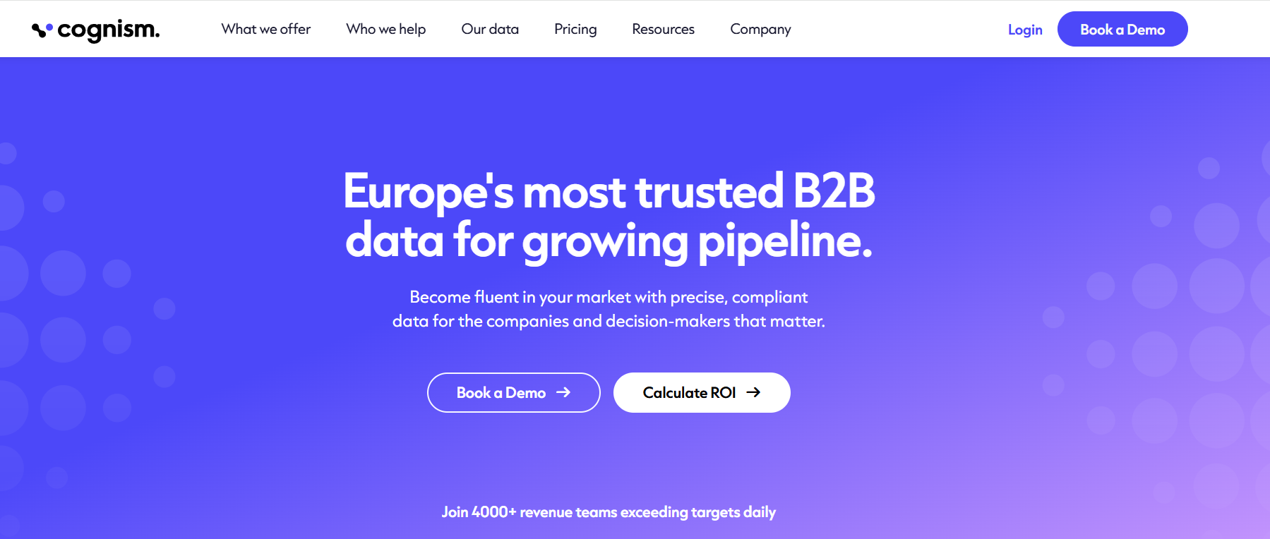 Cognism homepage
