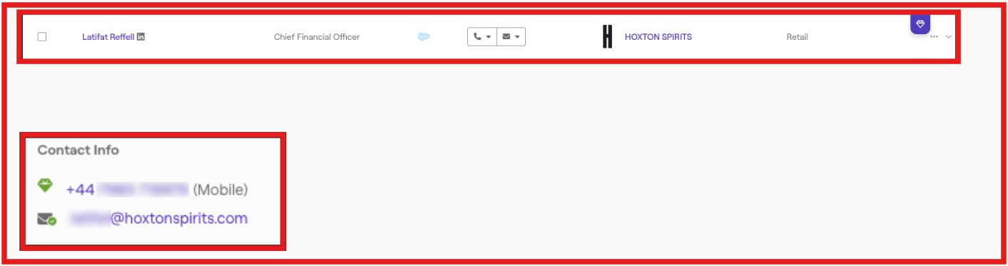 Diamond data contact is indicated by diamond icon 