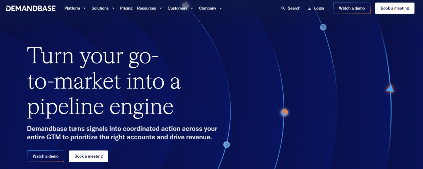 Demandbase homepage