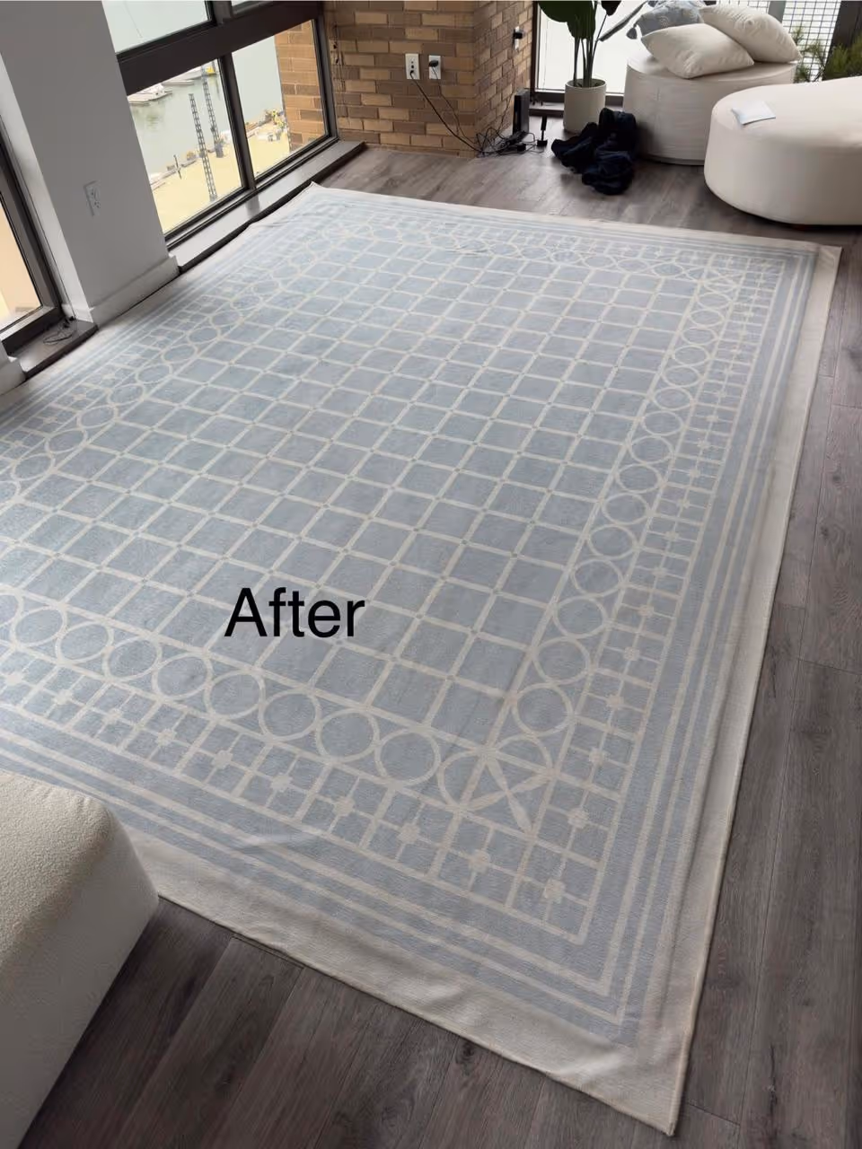 After carpet cleaning