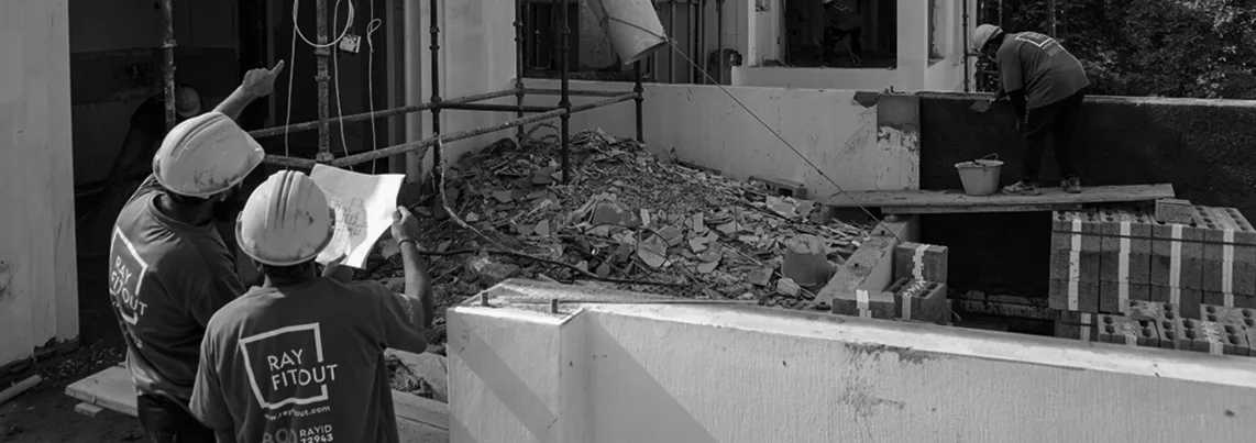 villa fit out in process