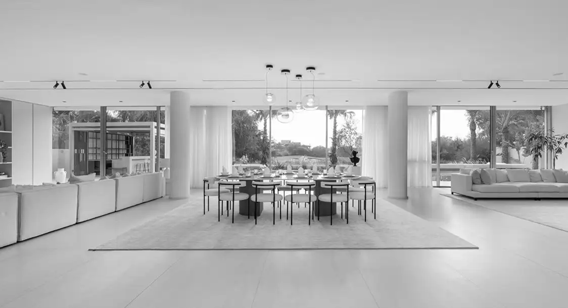 interior fit out of a living room in dubai