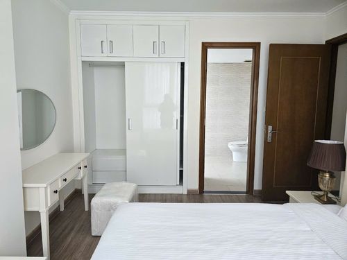 initial bedroom and bathroom