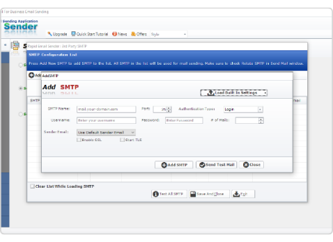 Best email sender-add smtp