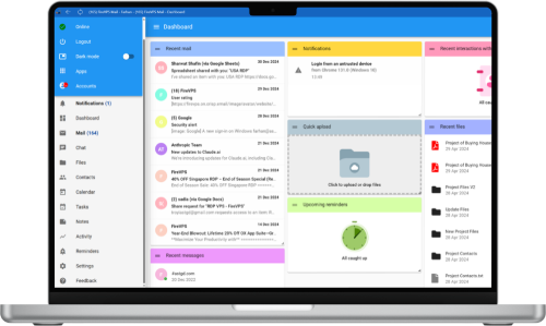 Business management System Desktop Dashboard