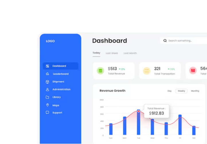 Coaching center management dashboard