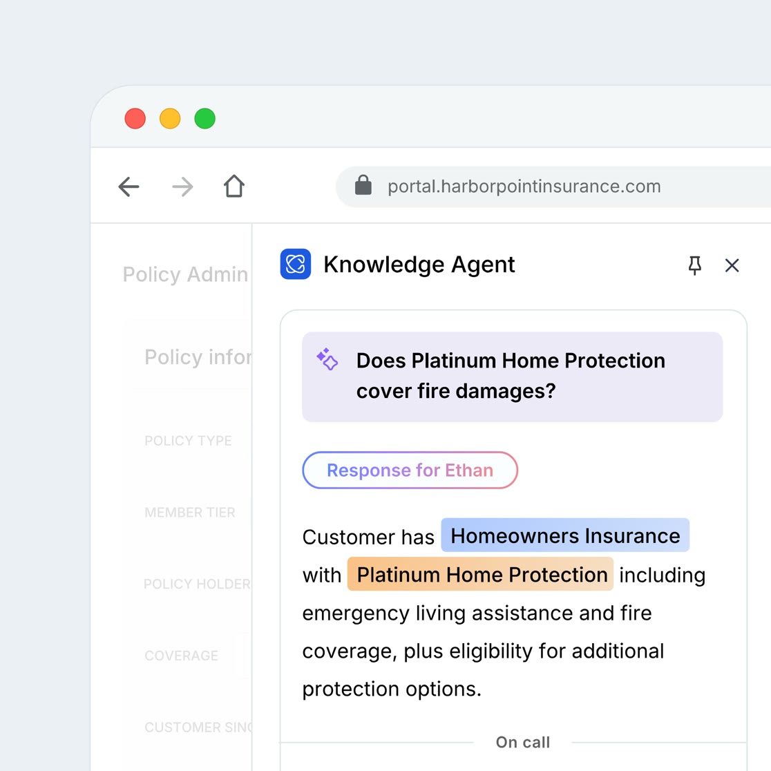 Knowledge Assist visual