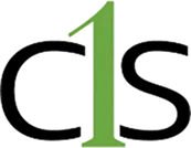 A large green number one centered on a black background.
