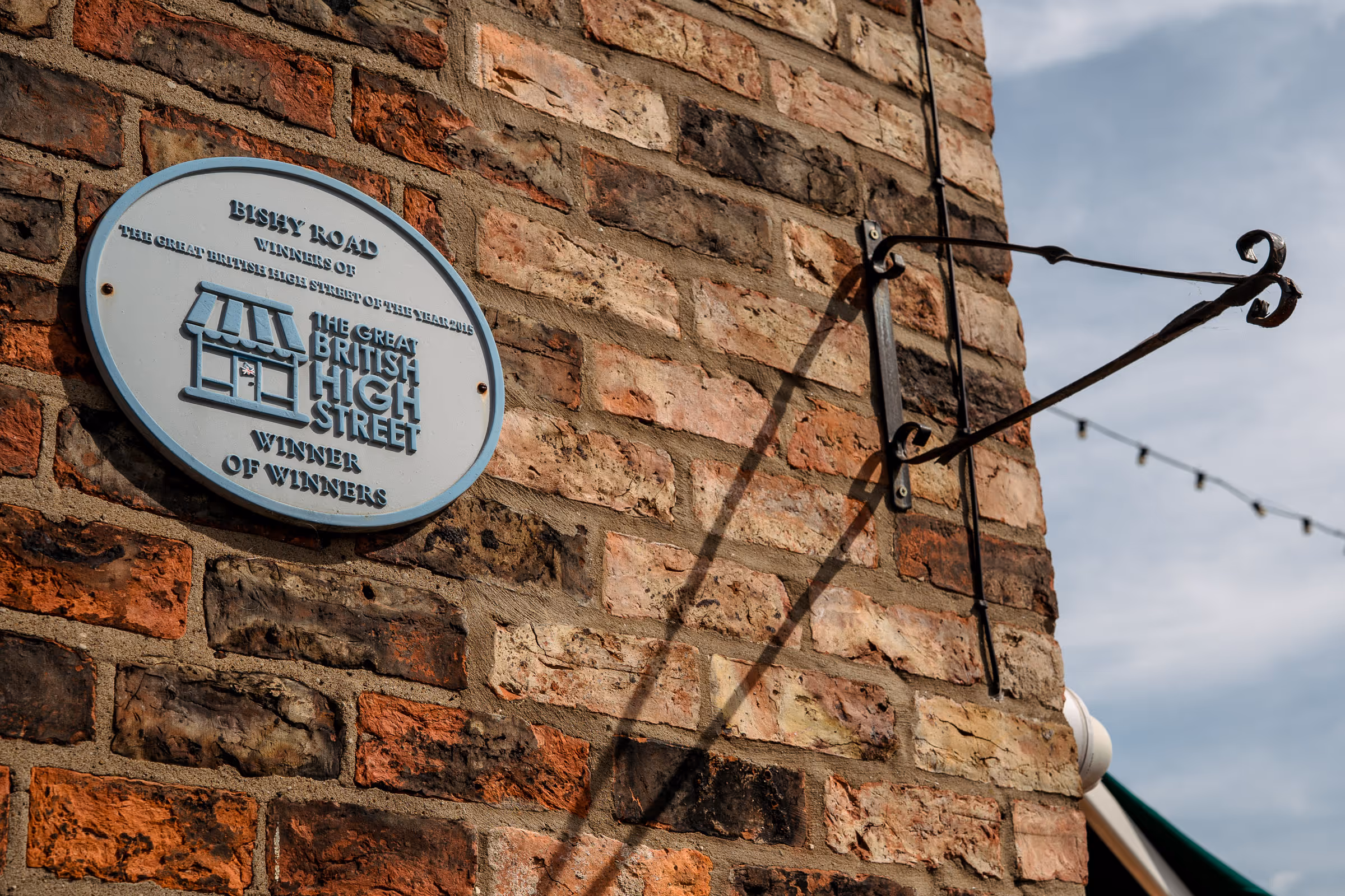 "Winner of Winners" commemorative plaque for the 'British High Street Awards' on Bishopthorpe Road