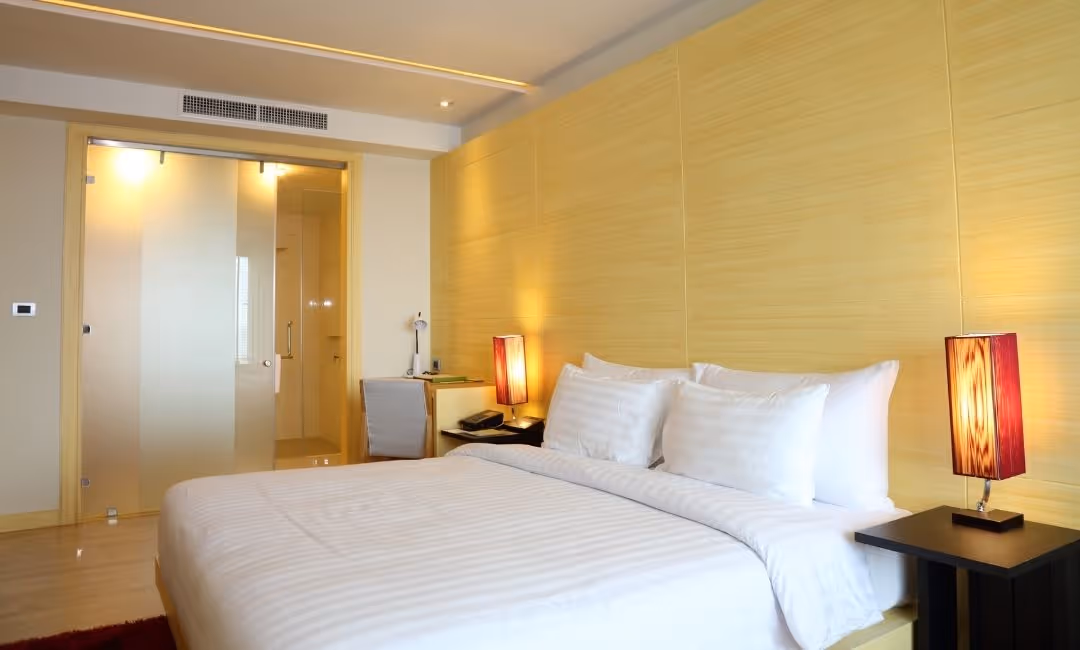 Elegant minimalist hotel room