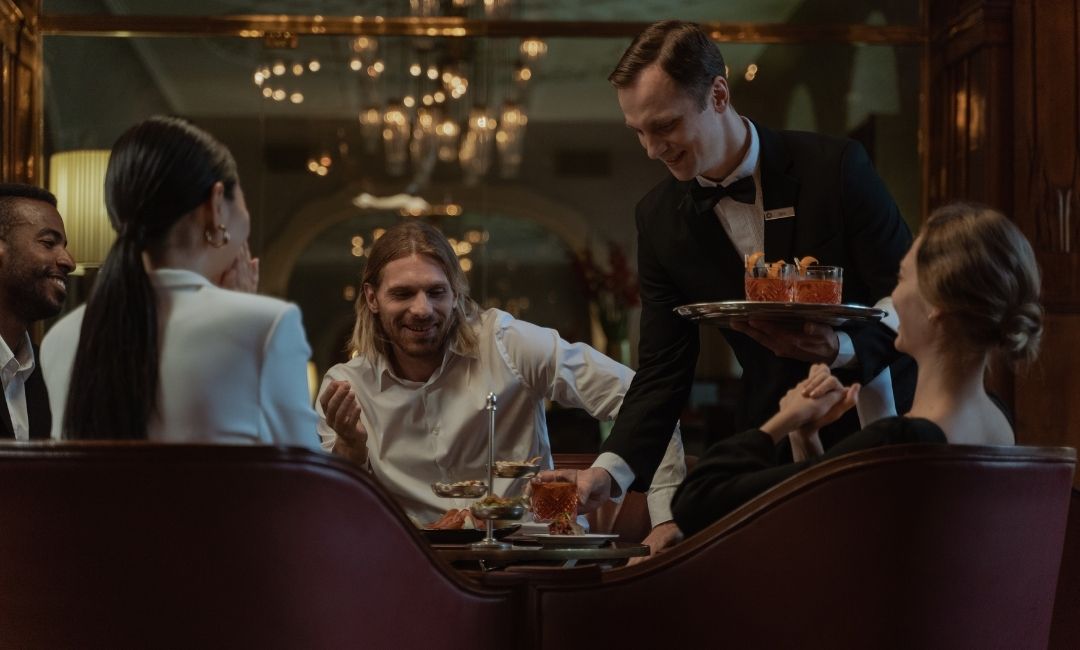 Fancy dinner with friends