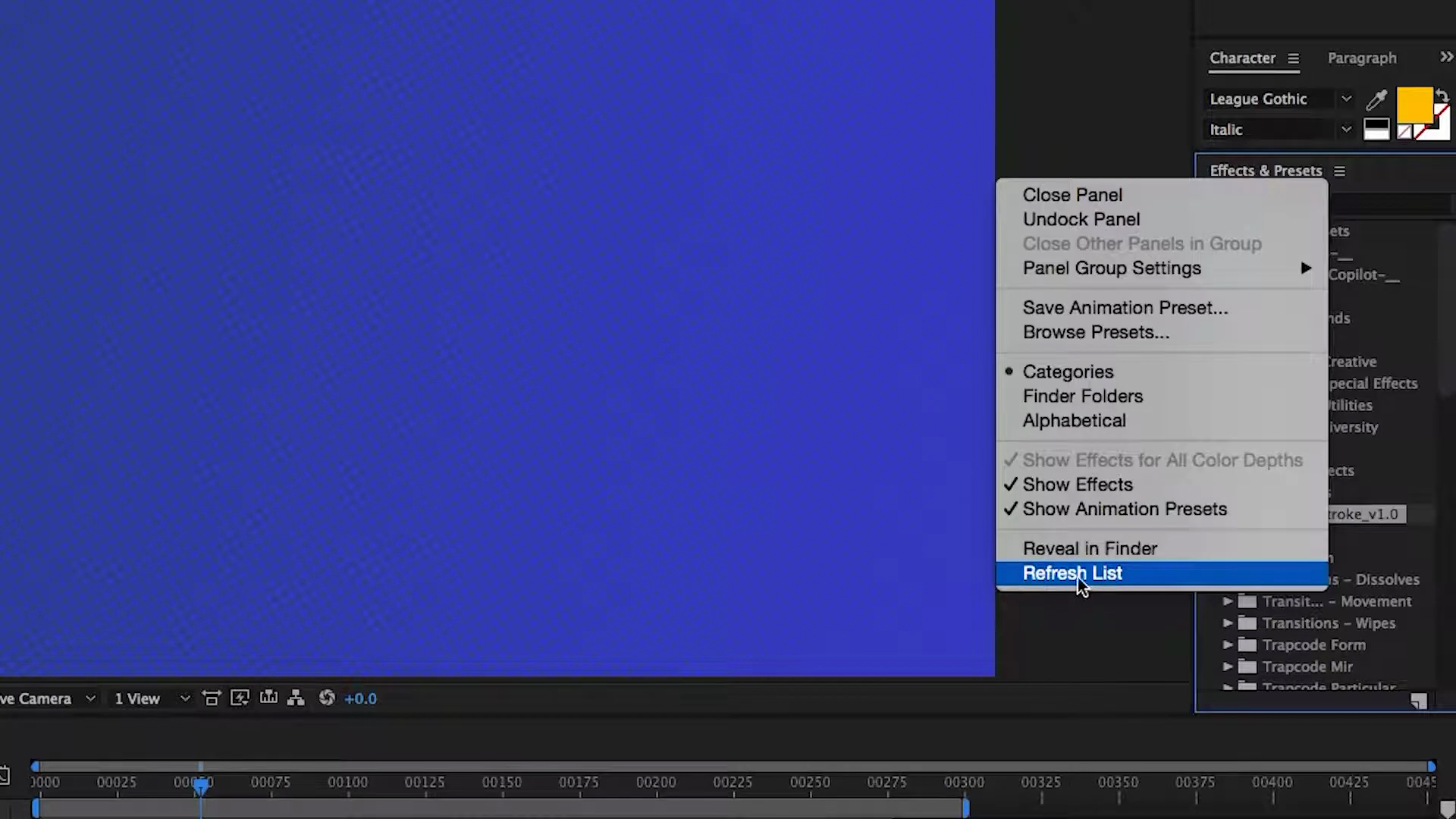 Custom presets in After Effects - Stroke