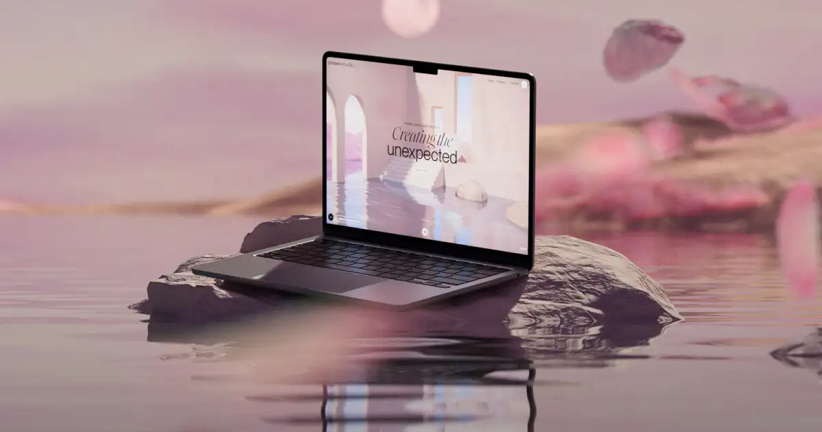 Unseen Studio website with creative animated navigation