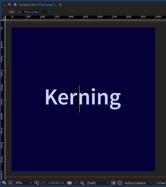 After Effects keyboard shortcut demonstration