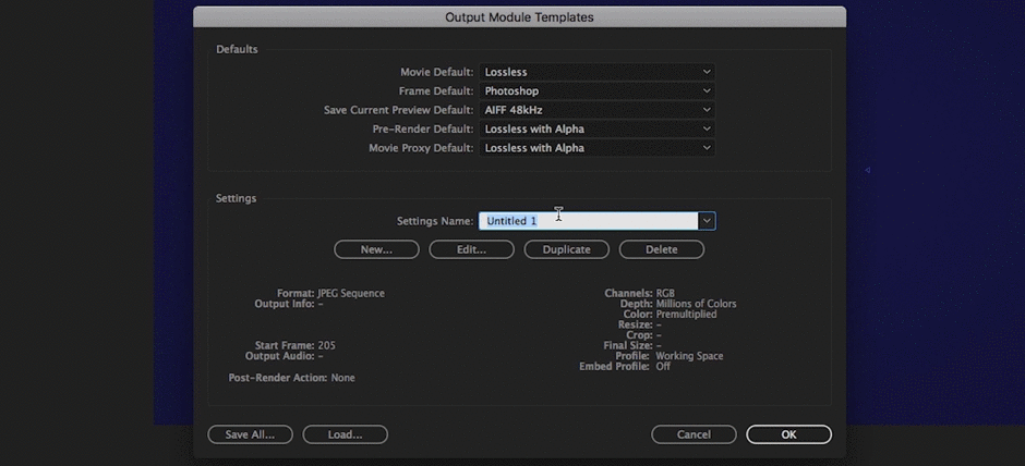 After Effects screenshot tutorial - saving frames as images