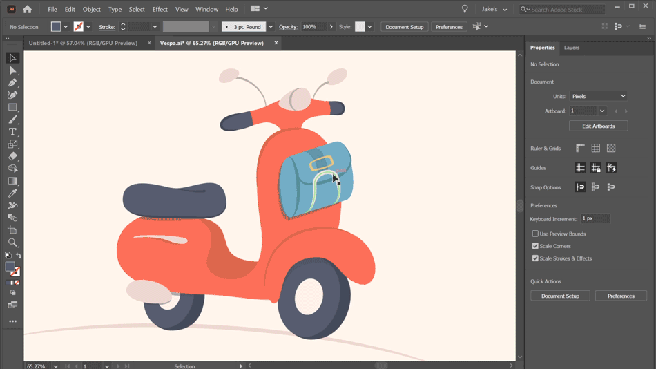 Illustrator Select Menu - School of Motion tutorial image