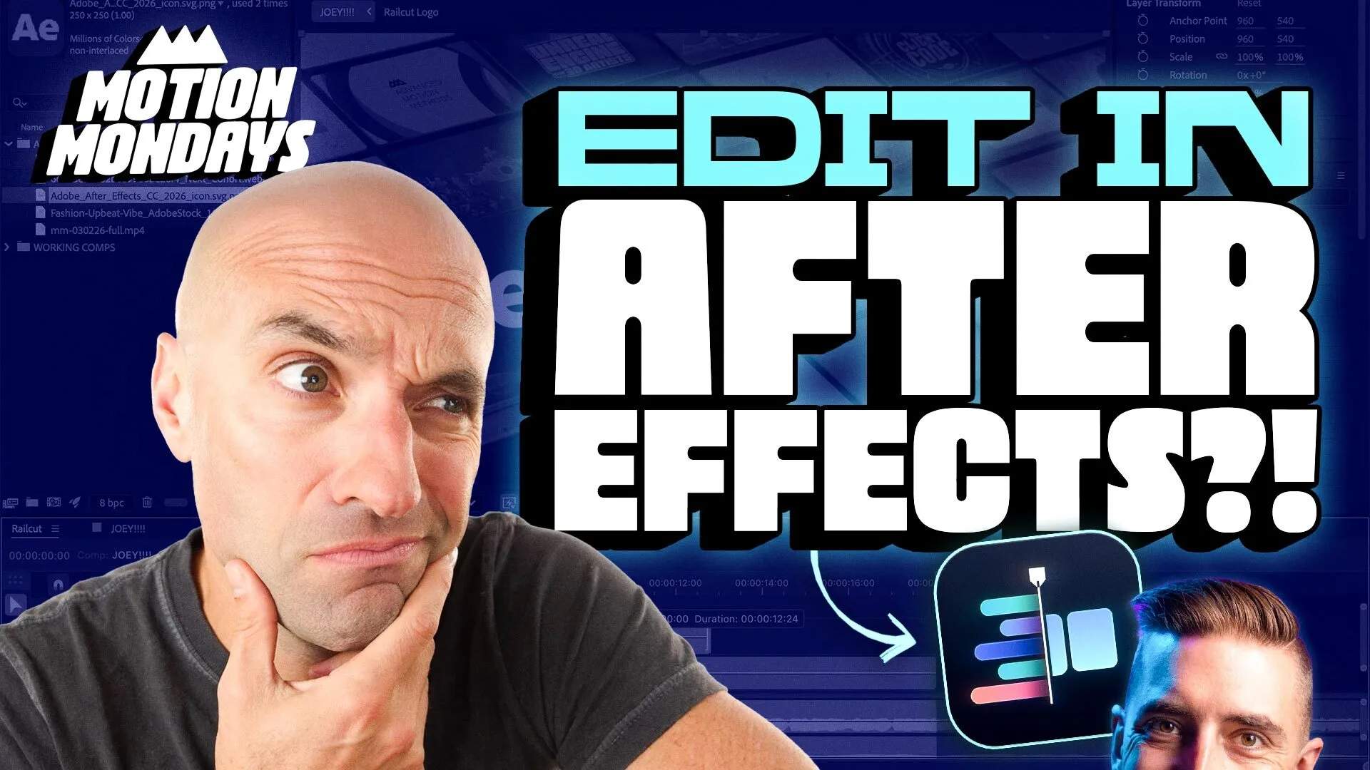 Motion Mondays March 30 2026 - Railcut for After Effects and Sora shutdown