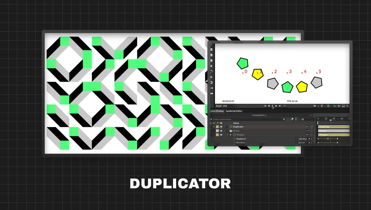Cavalry Index Context feature in the Attribute Editor panel for procedural animation control
