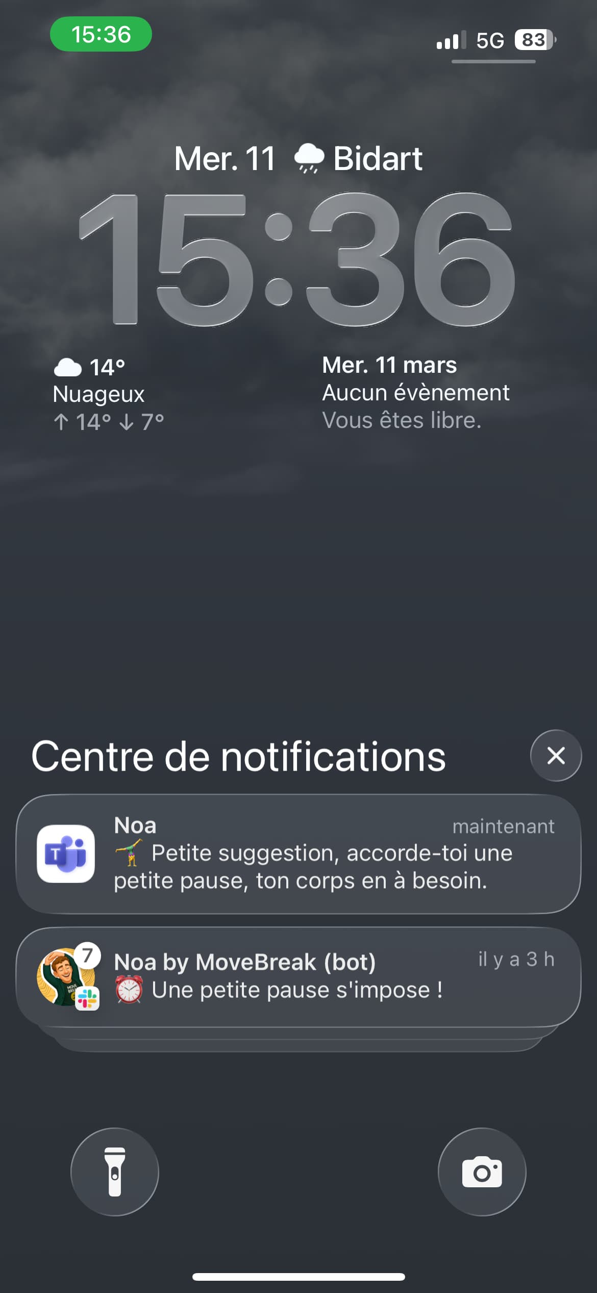 MoveBreak notifications