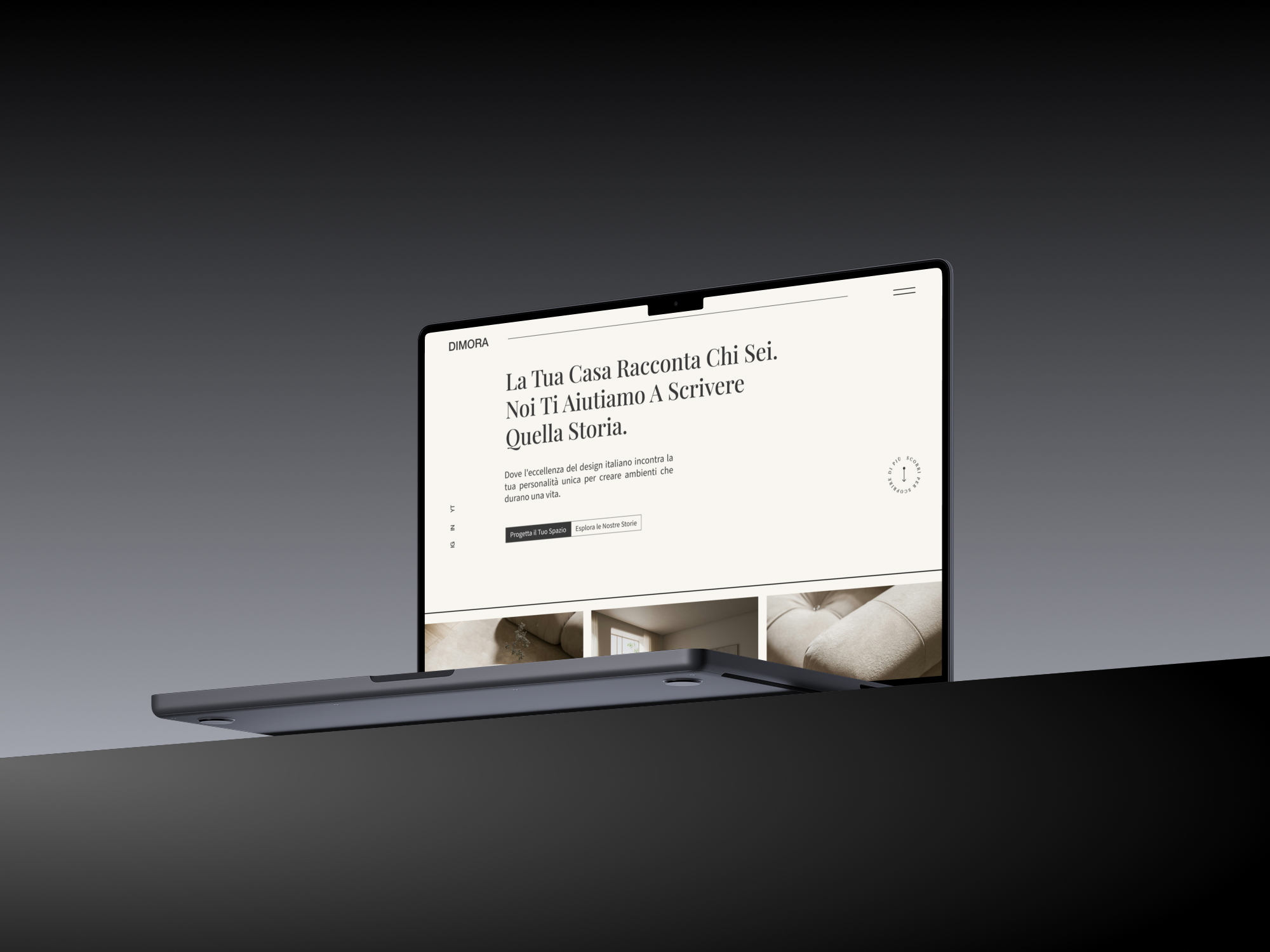Sito web DIMORA_MOCKUP