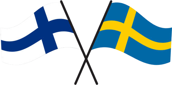 Suomen ja ruotsin liput
