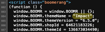 Screenshot aus dem Quelltext, der den Theme Namen anzeigt.