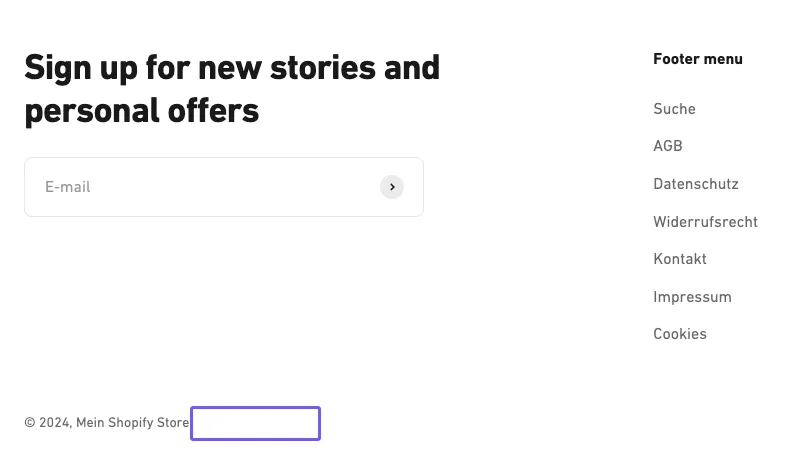 Impact Theme - powered by Shopify removed
