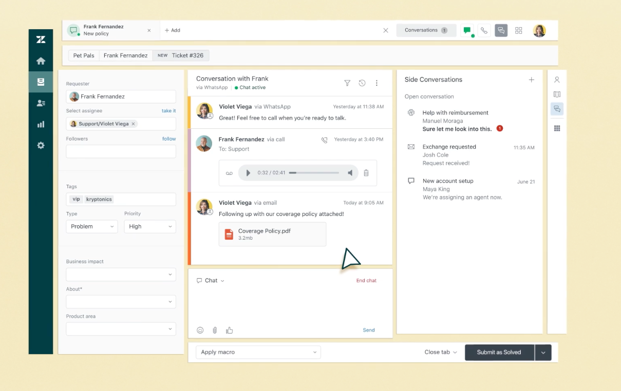Zendesk Screenshot