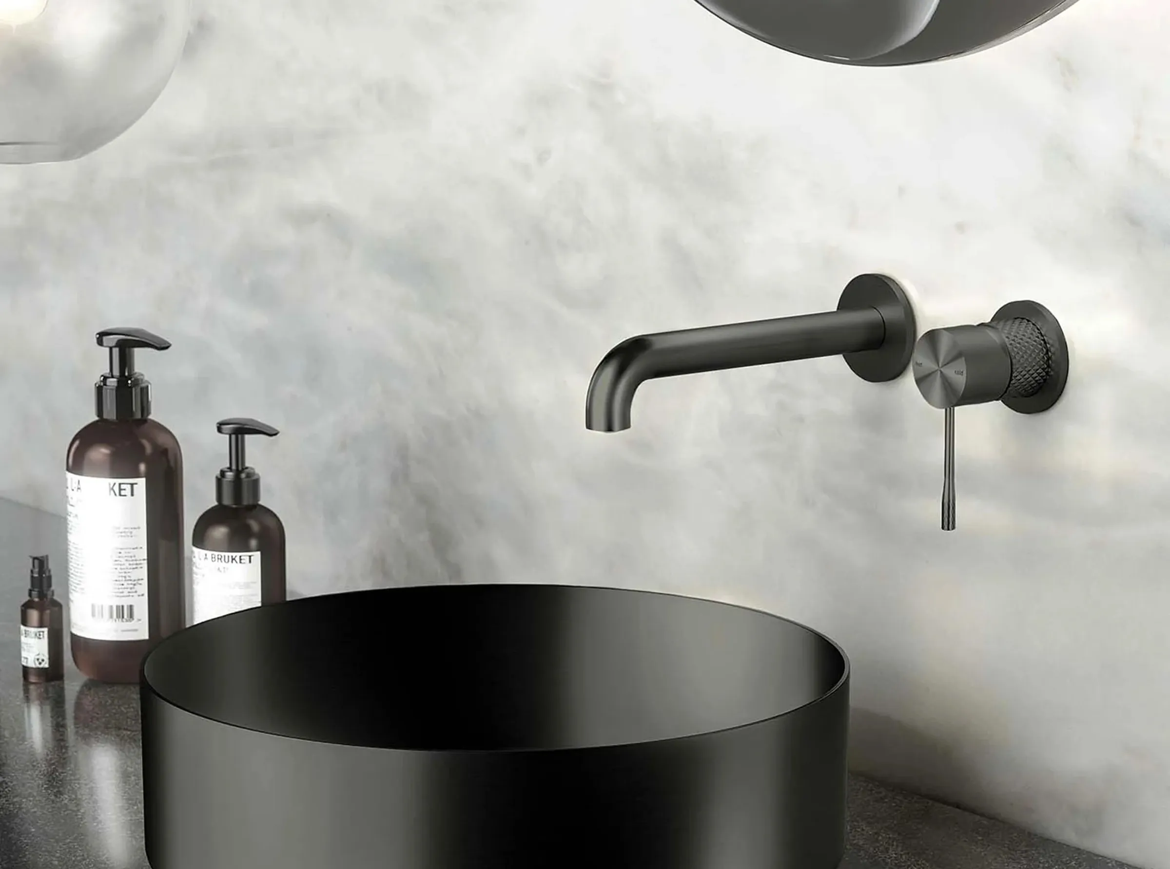 Waschbecken mit Seife