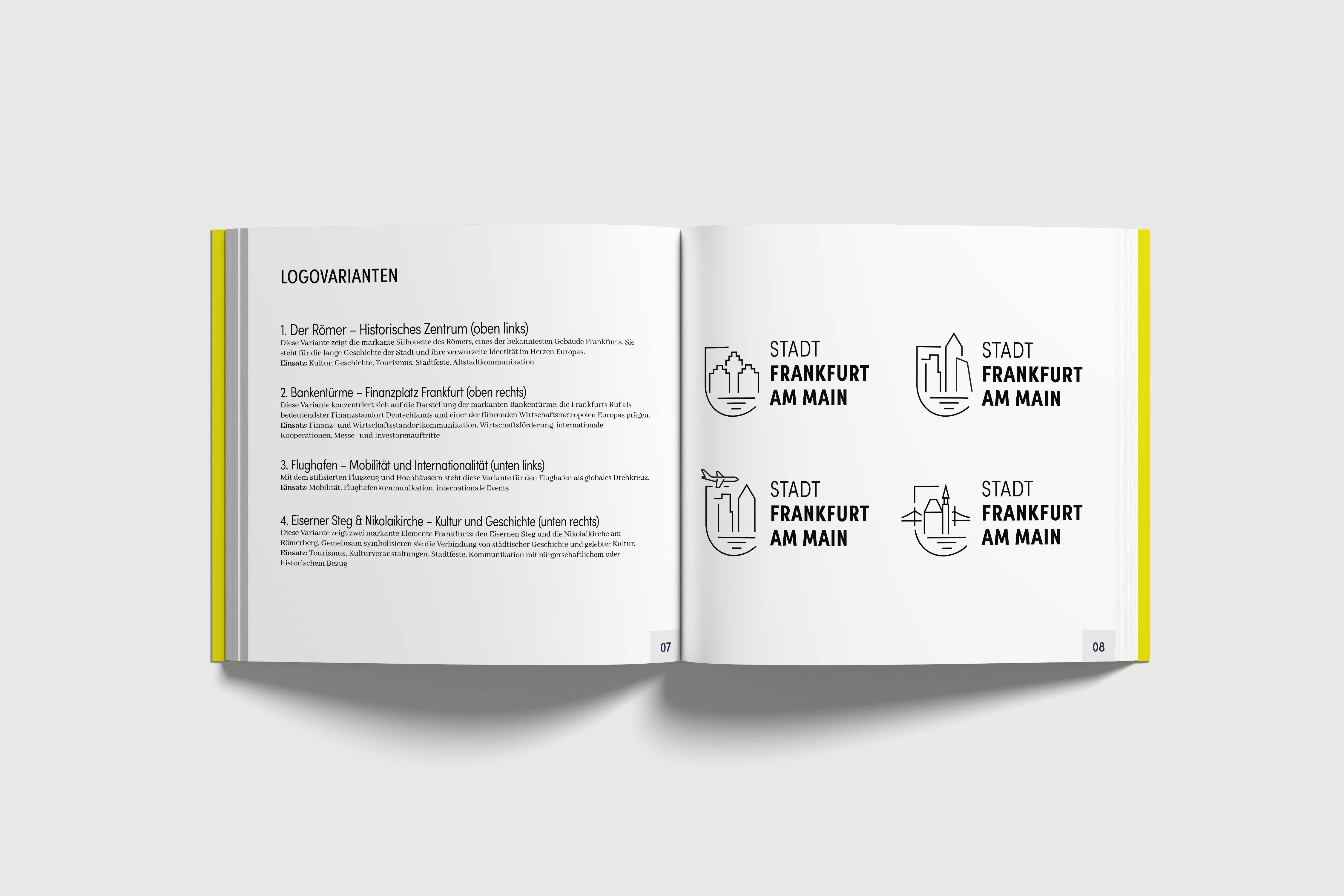 Logovarianten des Logos der Stadt Frankfurt am Main