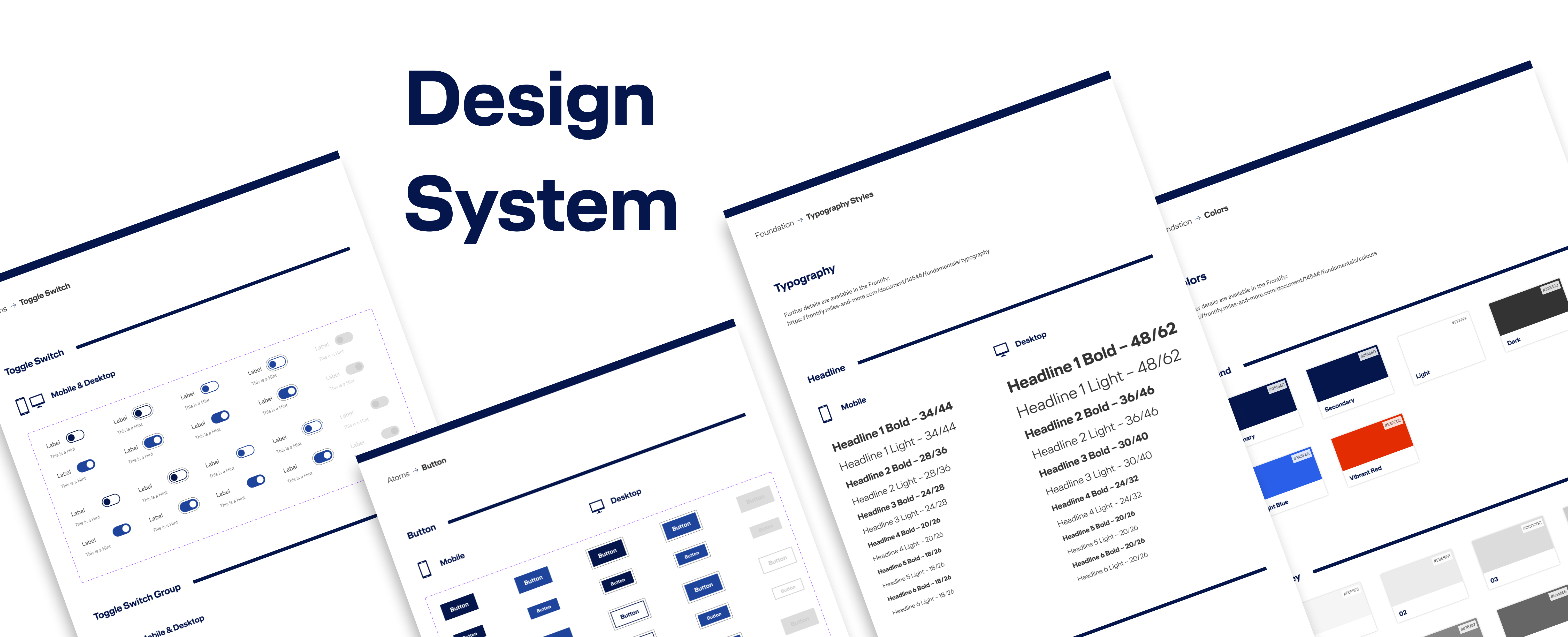 Design System von Miles & More