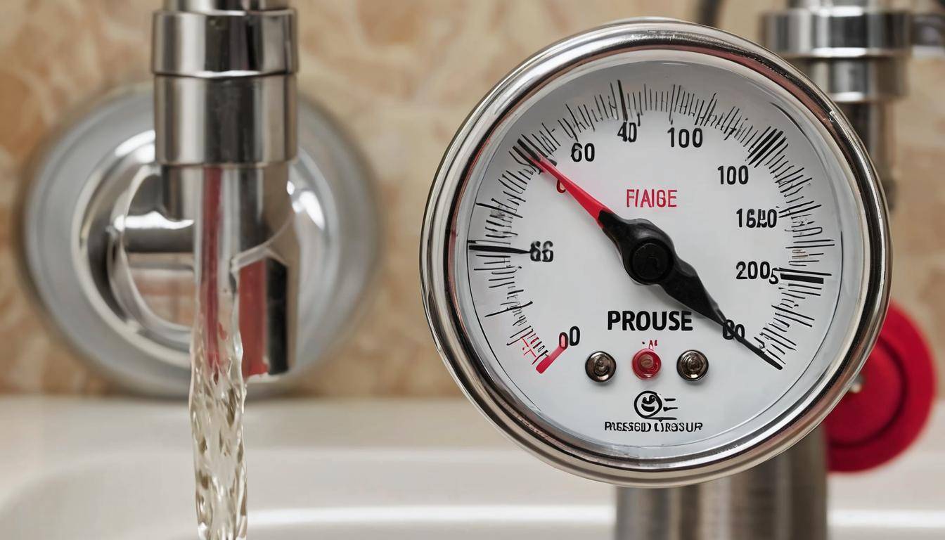 Low water pressure gauge