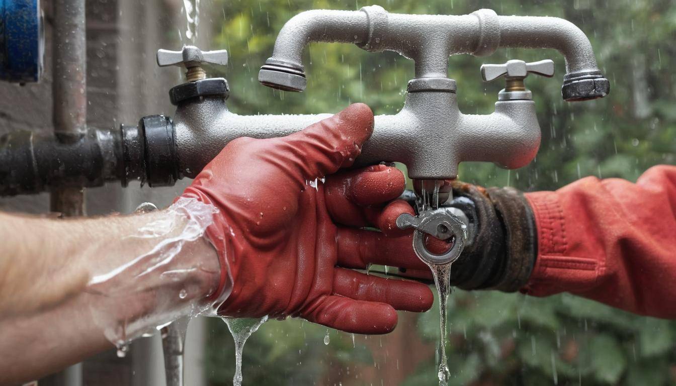 Repairing outdoor faucet