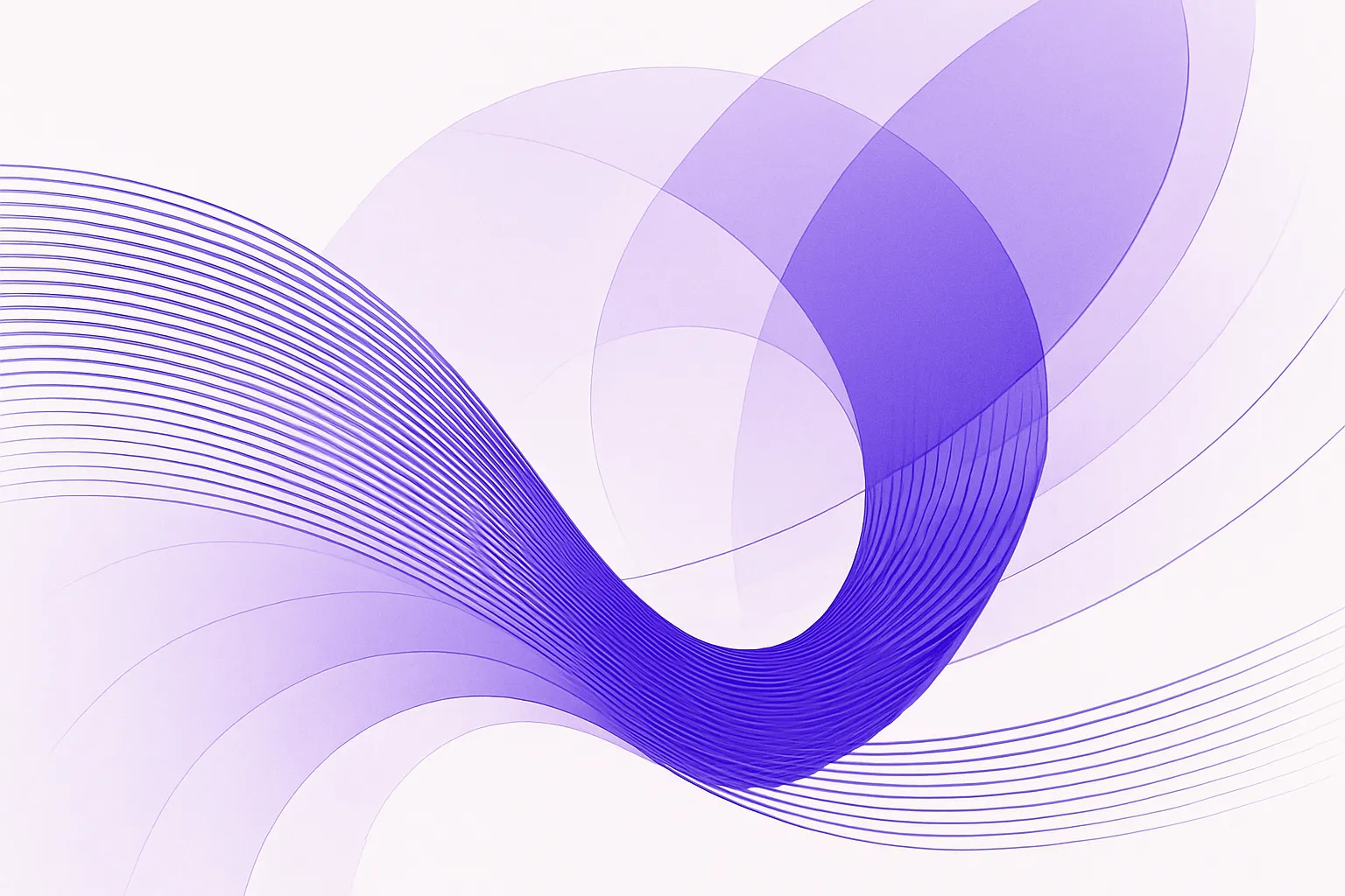 Abstract flowing lines converging from several directions into a single steady channel, suggesting connected data