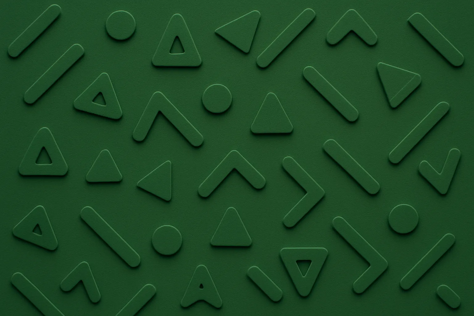 Abstract streams of shapes converging from several directions into one ordered grid of blocks