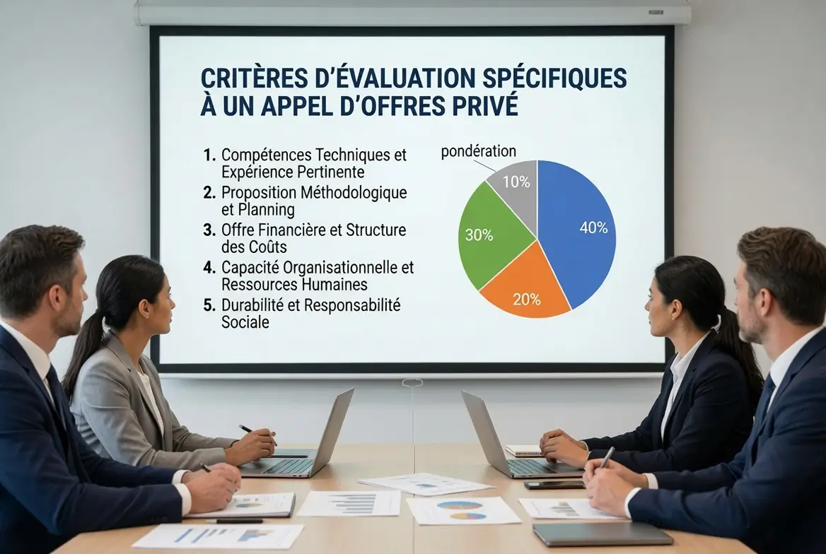 équipe commerciale en analyse des critères