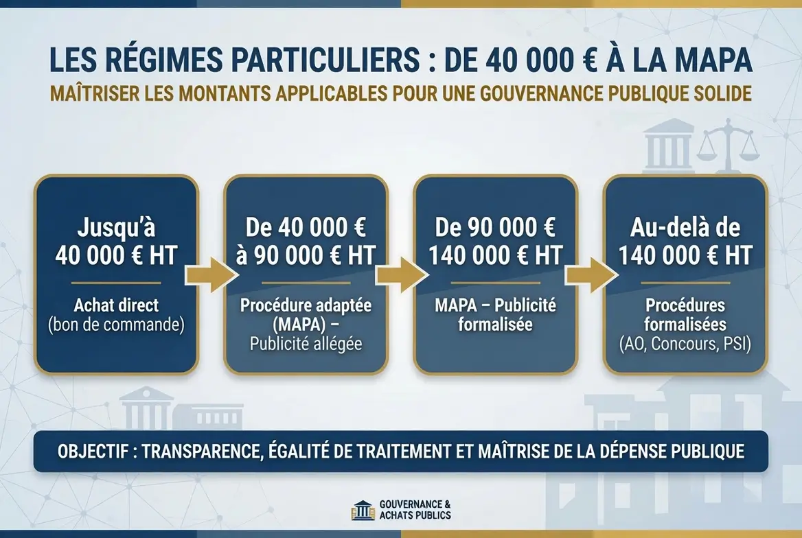 montants applicables pour une gouvernance publique