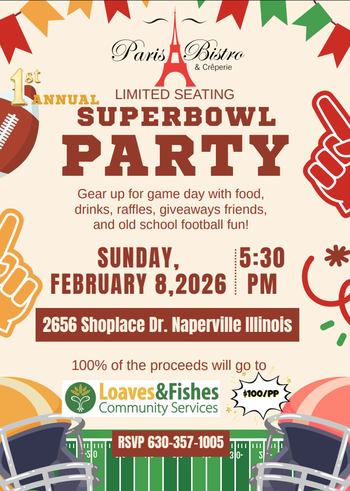 Superbowl party poster