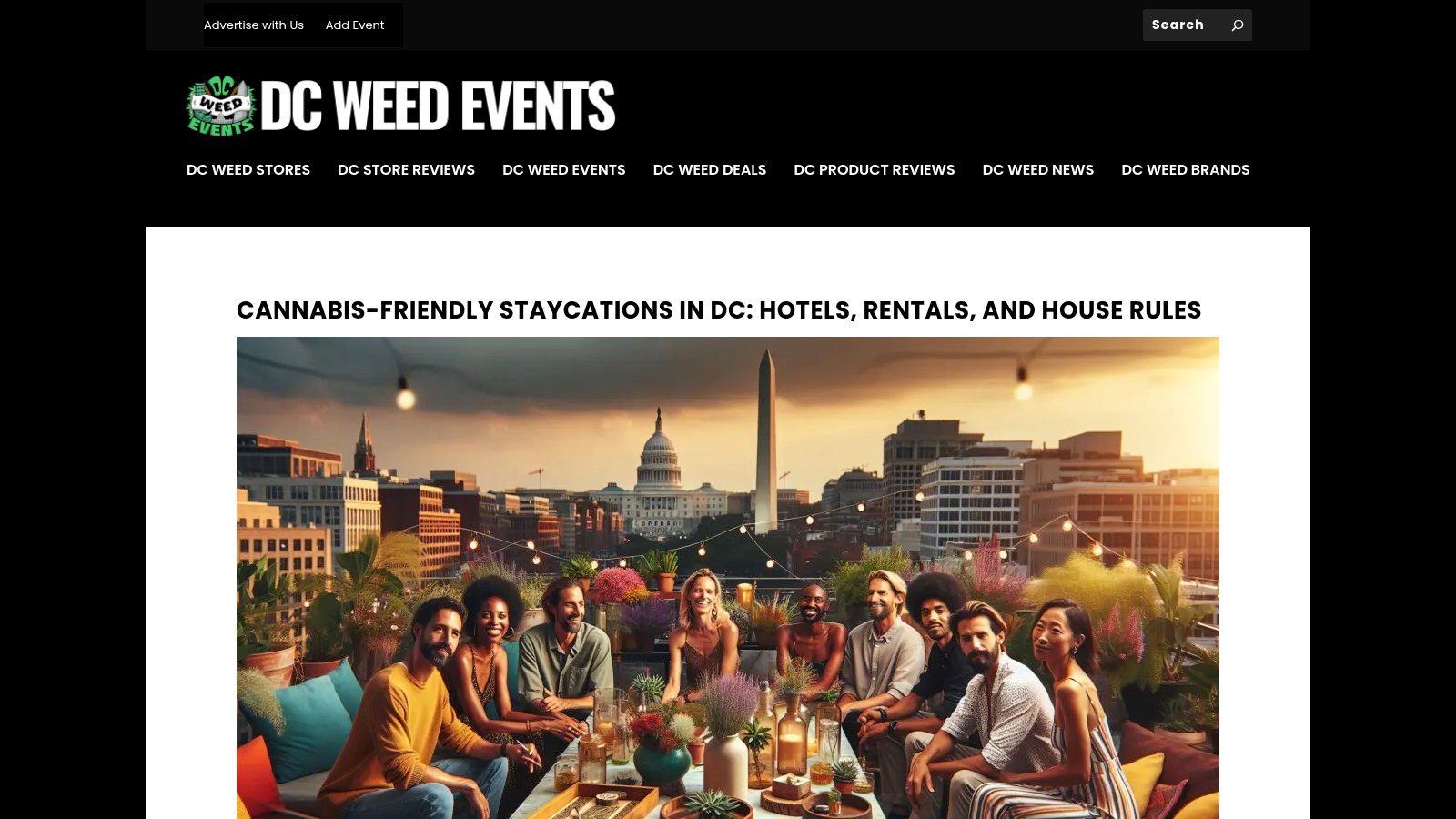 DC Weed Events — “Cannabis-Friendly Staycations in DC (Hotels, Rentals, and House Rules)”