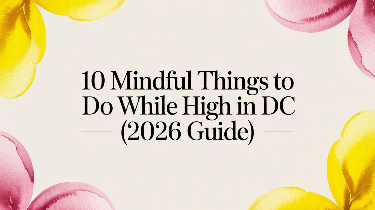10 Mindful Things To Do While High in DC (2026 Guide)